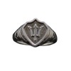 Sterling Silver Ring Poseidon Symbol Trident Solid Genuine Hallmarked 925
