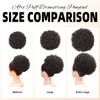 AISI QUEENS Afro Puff Drawstring Ponytail for Black Women, Black