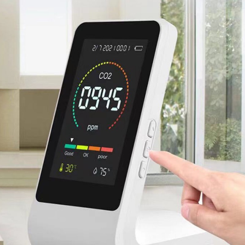 CO2 Monitor Carbon Dioxide Detect Indoor Air Quality Monitor Temperature