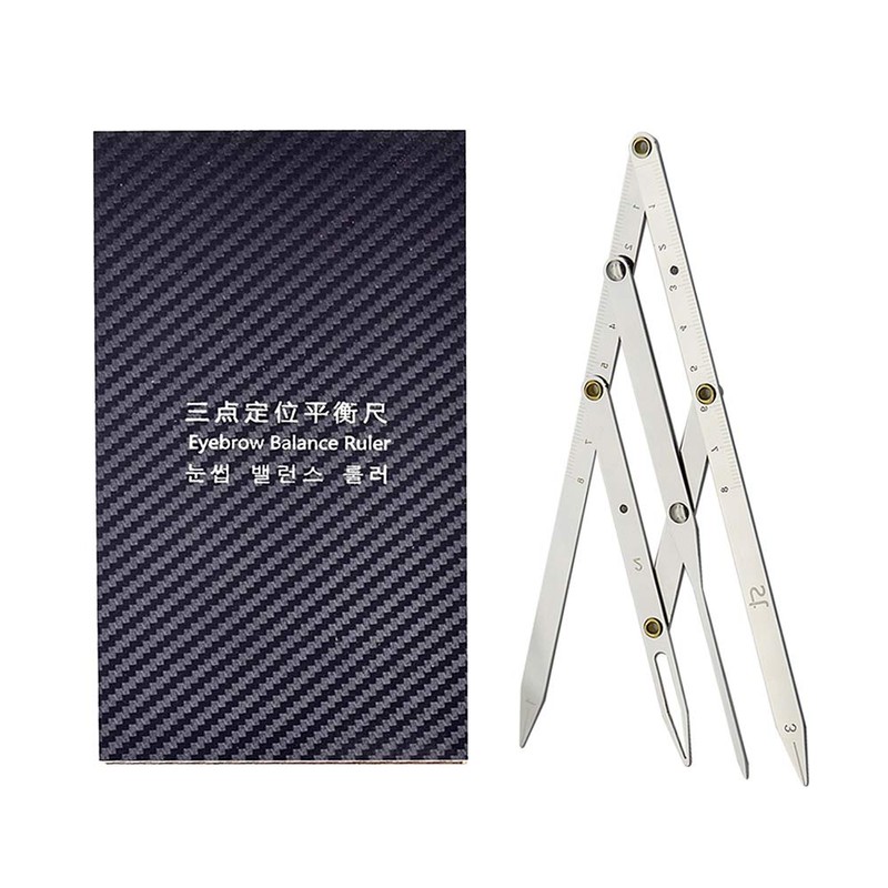 Dr.Pedi Eyebrow Golden Ratio Caliper Stencil with Flexible Arms Microblading
