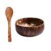 Folpus Coconut Bowl Set Multifunctional Portable Smoothie Bowl Handcrafted Coconut