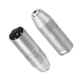 Togconn XLR to 1/8" Adapter 2 Pack,3-Pin XLR Male to 3.5mm (1/8 inch) Female Stereo TRS Mini-Jack Microphone Audio Extension Connector Converter for Camcorders, Recorders, Mixers