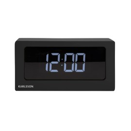 Karlsson Table Clock Boxed LED Black