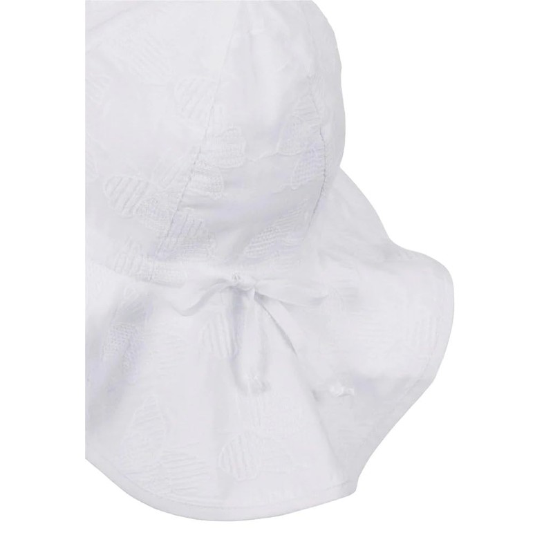 Sterntaler Baby Girl Hat with Tie Band Hat, White