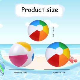 SHUOHONG 6 Stück Wasserball Aufblasbar, Aufblasbar Balls, Sommer Schwimm Wasserspielzeug, Beach Ball für Kinder Erwachsene Strand, Pool Party, Party Favors und Outdoor- Aktivitäten