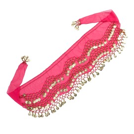 Belly Dancer Waist Sashes Pink Accessory for Fancy Dress
