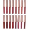 Juego de 16 brillos de labios de color mate, de