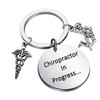 CENWA Chiropractic Student Gift Chiropractor In Progress Keychain Chiropractor Gift
