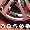 MEAJOO 4PCS Bullet Tire Valve Stem Caps, Anodized Aluminum with