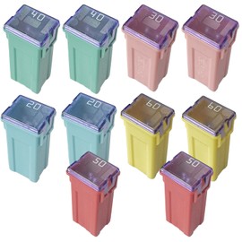 DIANQI Micro Cartridge Fuses Car Mini Automotive Box Shaped Cartridge Fuse Assortment Kit（Tall 10 PCS）