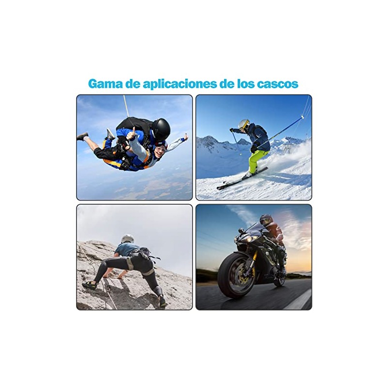 Autbye - Auricular Bluetooth para Motocicleta con MicrFono, Compatible con