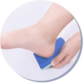 6PCS Double Sided Foot Files Foot Feet Callus and Dead Skins Remover Scrubber Pedicure Exfoliator Blocks Professional Pedicure Salon Exfoliator Tool (Blue，Purple, 12 * 5 * 2.5CM)