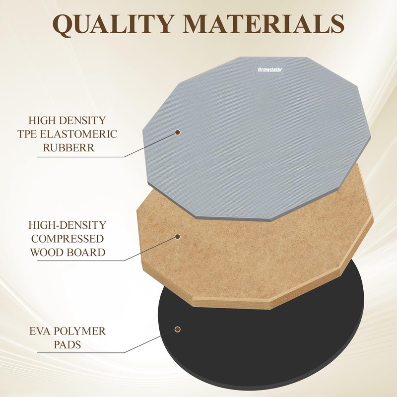 Drum Practice Pad Snare Drum Stand Set 12 In With