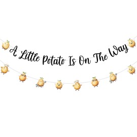 Sursurprise Potato Baby Shower Decorations, A Little Potato Is On The Way Banner for Gender Neutral Party Supplies