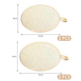 6-Piece Loofah Shower Towels, Body Cleaning Tools, Bathroom Accessories, Durable Cleaning Cloths, Bathroom Accessories