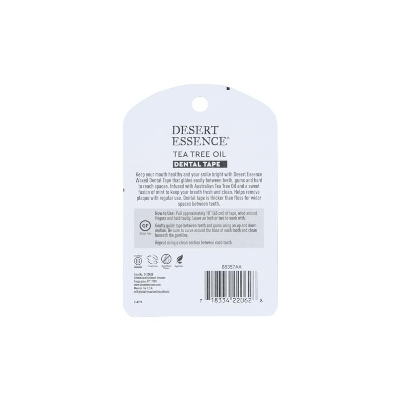 Desert Essence - Hilo Dental con Aceite de Árbol de