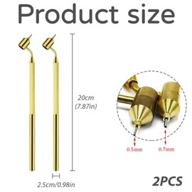 vcsjw Fluid Writer Pen Set of 2 0.5 mm/0.7 mm Fine Line Paint Pen Set for Repair Scratches, Artistic Fonts Painting Writing Fine Line Painting