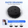 Matte Black ABS Pop Up Sink Drain with Overflow for