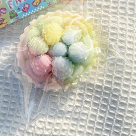 Mystoneer Cat Paw Squishy, Cat Paw Squeeze Toys, Squishy Cat Paw, Hamster Squishy, Kawaii Squishies PVC Sensory Toys, Pinch Family Squishy (Macaron Raspberry Tower)