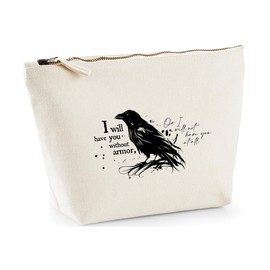 Hippowarehouse I Will Have You Without Armor or I Will not Have You at All Printed Make up Cosmetic wash Bag 18x19x9cm