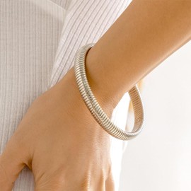 Long tiantian Gold Stackable Bracelets for Women Cuff Bangles Bracelets Jewelry Dupes Stretchy Mixed Metal Bracelet Gifts Trendy Stuff