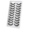 JIMIRE 10 Pairs Fake Eyelashes Fluffy Natural False Lashes Cat-Eye