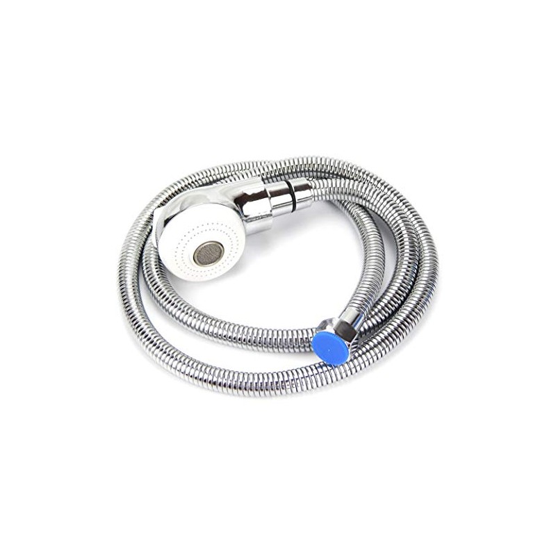 Salon Shampoo Bowl Equipment Sprayer (White & Chrome) 1/2" Female