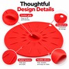 5-Piece Silicone Suction Lid Cover Set – Reusable Heat-Resistant Microwave