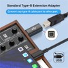 NFHK 2pcs/lot USB 2.0 B Female to Type C Male