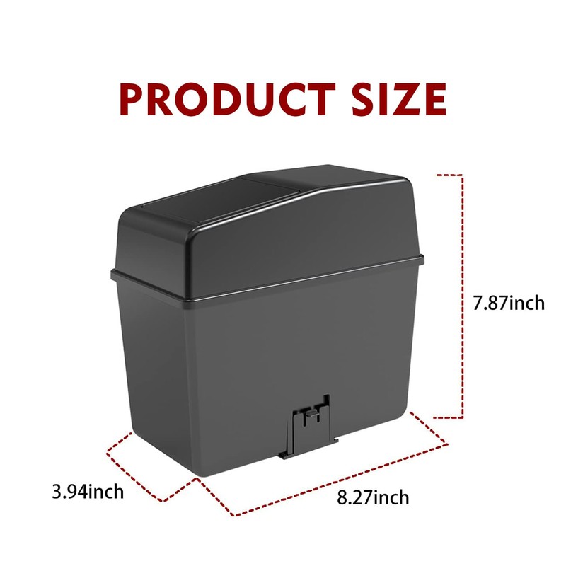 GKmow 1 Pack Car Trash Can with Lid, 8.2" x