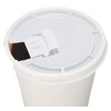 [400 Pack] White Flat Tear Back Lids for Hot Cup,