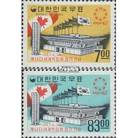 South-Korea 578-579 (complete.issue.) unmounted mint/never hinged ** MNH 1967 world exhibition 67 in Montreal (Stamps for collectors)