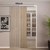 Pocket Door Hardware and Track Set, 48 Inch Sliding Door