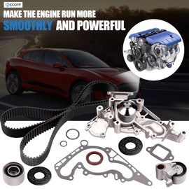 Timing Belt Kit with Water Pump, ECCPP TBK298WPT for 1998-2007 Fit for LEXUS Fit for TOYOTA For TUNDRA For 4RUNNER For SEQUOIA 4.7L 2UZFE