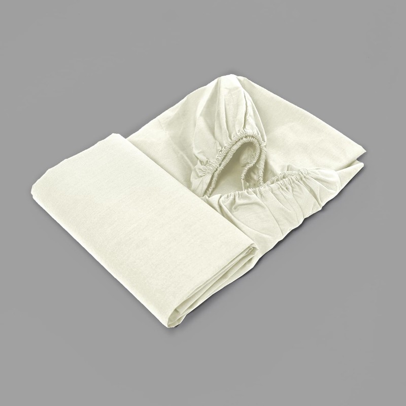 CHARKHAH Polycotton Fitted Sheet for Single Double King Super King