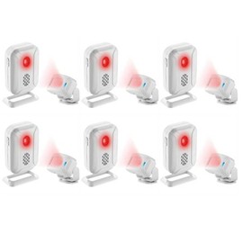 Greencycle Motion Sensor Doorbell, Door Chime for Business when Entering, Store Door Entry Bell, Motion Sensor for Door, Operating Range 918ft,36Songs,for Front Porches Gates Homes Offices Stores,6Pcs