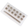 12Pcs Stamping Punch Tool Tang Dynasty Flower Design DIY Vegetable