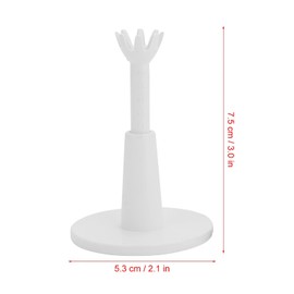 Kelepu Golf Tees Height Adjustable Reusable Golf Tees for Practice Driving Range Mat Training Sports Accessory Golf Ball Holder White 1 Pair