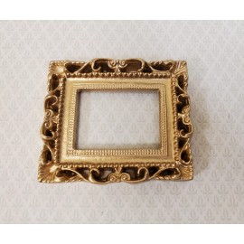 Town Square Miniatures Miniature Picture Frame Large Fancy Gold for Painting for Dollhouses 1:12
