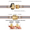Solid Brass Female and Male Hose Connector Set for 3/4"