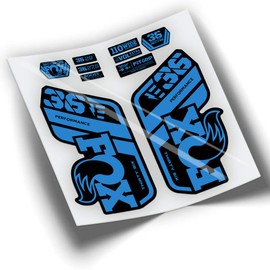 Ref: VP431 Sticker Compatible with Fox 36 Fork 2021-2025 Performance MTB Sticker, Sticker, Sticker for Mountain Bikes (AZUL 517)