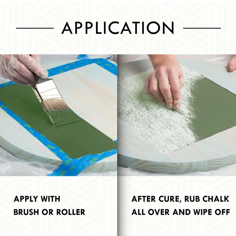 Rust-Oleum 206438 Specialty Chalkboard Brush-On Paint, 30 Oz, Green, 4