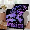 Dinosaur Blanket Gift for Women Kid Plush Just A Girl
