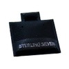 CuteBox 1.5" x 1.75" Sterling Silver Imprinted Black Puff Pad
