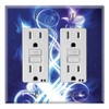 Graphics Wallplates - Electric Flower - Dual Rocker/GFCI Outlet Wall