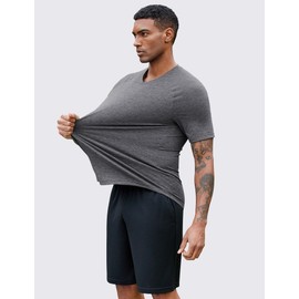 PINSPARK Men's 3 Pack Workout Shirts - Quick Dry Gym Athletic Shirts Moisture Wicking Short Sleeve T Shirts