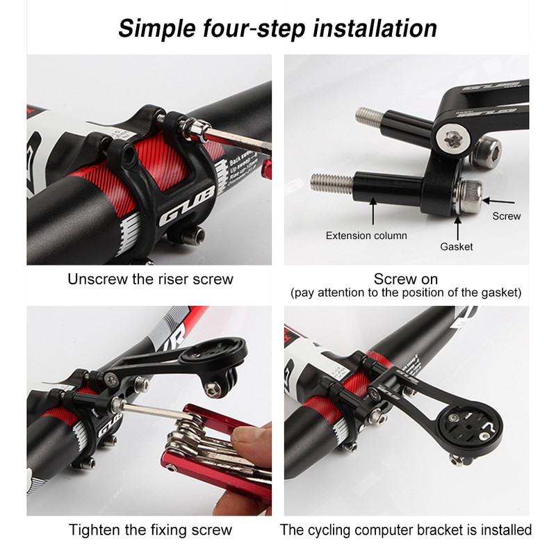 Bike Computer Mount Extend Aluminum Alloy Lightweight Adjustable For Garmin