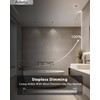 Adetu 2 Inch 5CCT Black LED Recessed Ceiling Light with
