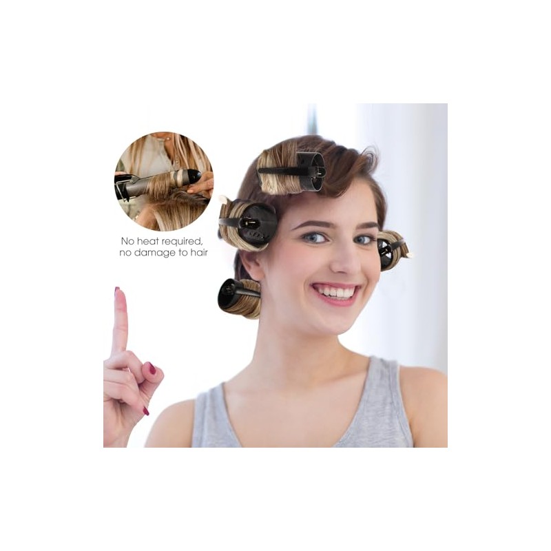 WILLBOND 141 Pieces Hair Rollers Set Include 60 Pcs Plastic