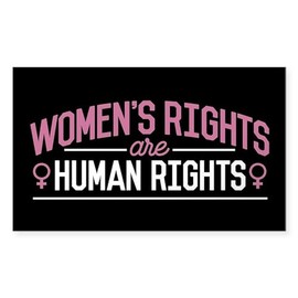 CafePress Women's Rights Rectangle Bumper Sticker Car Decal